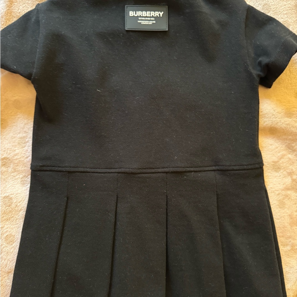 Burberry Black Pleated Dress